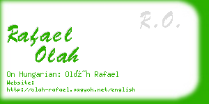 rafael olah business card